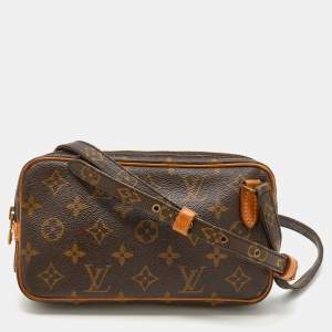 Pre Owned Louis Vuitton Monogram Canvas Pochette Marly Bandouliere Bag