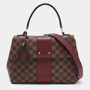 Pre Owned Louis Vuitton Bordeaux Damier Ebene Canvas Bond Street Bag