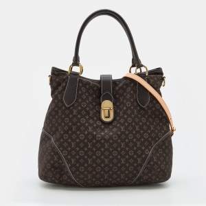 مملوكة مسبقًا Louis Vuitton Fusain Monogram Mini Lin Canvas Elegie Bag