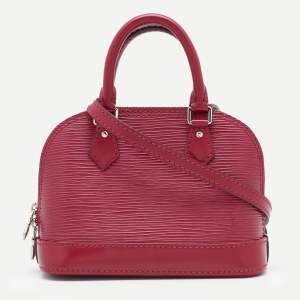 Louis Vuitton Fuchsia Epi Leather Nano Alma Bag