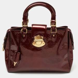Pre Owned Louis Vuitton Rouge Fauviste Monogram Vernis Melrose Avenue Bag