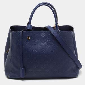 Pre Owned Louis Vuitton Iris Monogram Empreinte Montaigne MM Bag
