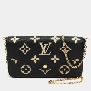 مملوكة مسبقًا Louis Vuitton Bicolor Giant Monogram Empreinte Leather Felicie Pochette Bag    