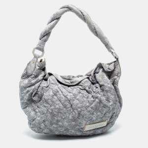 مملوكة مسبقًا Louis Vuitton Grey/Blue Monogram Leather Limited Edition Olympe Nimbus PM Bag