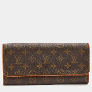 Pre Owned Louis Vuitton Monogram Canvas Twin Pochette GM Bag