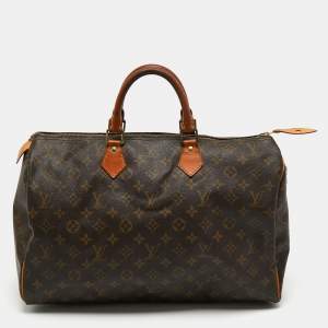 Pre Owned Louis Vuitton Monogram Canvas Speedy 40 Bag 