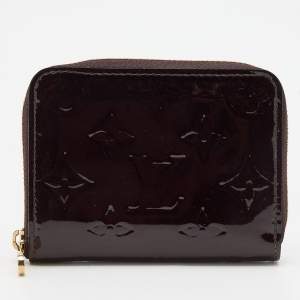 Louis Vuitton Amarante Monogram Vernis Zippy Compact Wallet