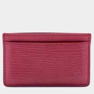 Louis Vuitton Fuchsia Epi Leather Card Holder