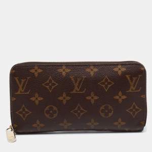 Pre Owned Louis Vuitton Monogram Canvas Zippy Wallet