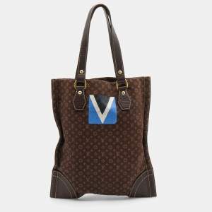 Pre Owned Louis Vuitton Monogram Mini Lin Canvas Tanger Bag