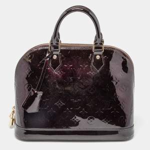 Louis Vuitton Amarante Monogram Vernis Leather Alma PM Bag