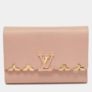 Louis Vuitton Magnolia Leather Capucines Compact Wallet