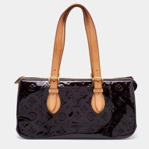 Pre Owned Louis Vuitton Amarante Monogram Vernis Leather Rosewood Avenue Bag
