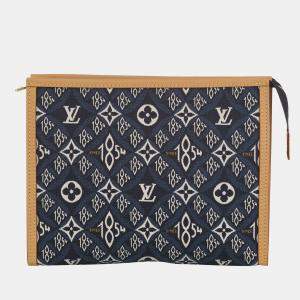 Pre Owned Louis Vuitton Blue Since 1854 Toiletry Pouch 26