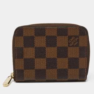 Louis Vuitton Damier Ebene Canvas Zippy Coin Purse