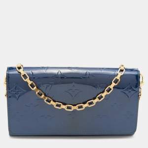 Louis Vuitton Grand Blue Monogram Vernis Chaine Wallet