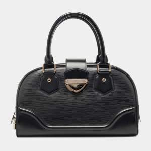 Pre Owned Louis Vuitton Black Epi Leather Montaigne GM Bag