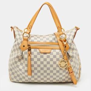 Pre Owned Louis Vuitton Damier Azur Canvas Evora MM Bag