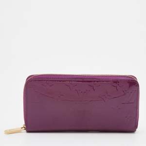 Louis Vuitton Violette Monogram Vernis Zippy Wallet