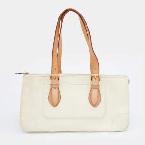 Pre Owned Louis Vuitton Lime Monogram Vernis Rosewood Avenue Bag