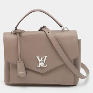 Pre Owned Louis Vuitton Brown Leather Mylockme Ever BB Bag