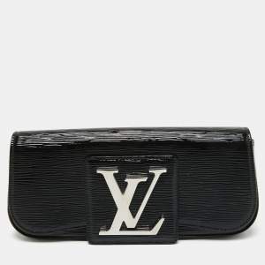 Pre Owned Louis Vuitton Black Electric Epi Leather Sobe Clutch