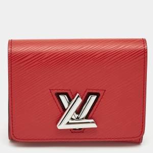 Louis Vuitton Coquelicot Epi Leather Twist Compact Wallet 