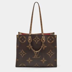 Pre Owned Louis Vuitton Monogram Reverse Giant Canvas OnTheGo GM Bag