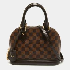 Pre Owned Louis Vuitton Damier Ebene Canvas Alma BB Bag