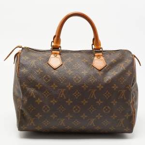 Pre Owned Louis Vuitton Monogram Canvas Speedy 30 Bag