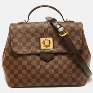 Pre Owned Louis Vuitton Damier Ebene Canvas Bergamo MM Bag