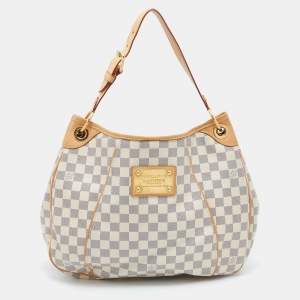 Pre Owned Louis Vuitton Damier Azur Canvas Galliera PM Bag