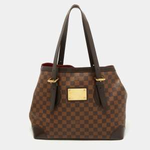 Pre Owned Louis Vuitton Damier Ebene Canvas Hampstead GM Bag