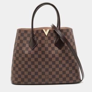 Pre Owned Louis Vuitton Damier Ebene Canvas Kensington V Bag