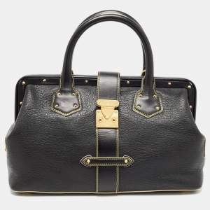 Pre Owned Louis Vuitton Black Suhali Leather L'Ingenieux PM Bag