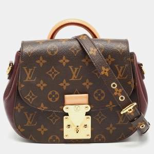 Pre Owned Louis Vuitton Aurore Monogram Canvas and Leather Eden PM Bag