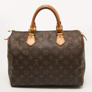 Pre Owned Louis Vuitton Monogram Canvas Speedy 30 Bag