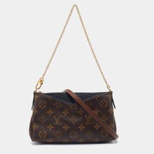 Pre Owned Louis Vuitton Monogram Canvas Pallas Chain Clutch