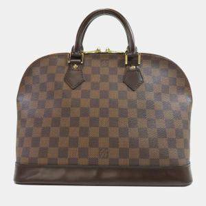 Louis Vuitton Brown Damier Ebene Canvas Alma PM Top Handle Bag