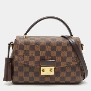 Pre Owned Louis Vuitton Damier Ebene Canvas Croisette Bag