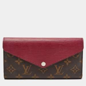 Louis Vuitton Fuchsia Epi Leather and Monogram Canvas Marie-Lou Long Wallet