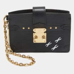 Louis Vuitton Black Epi Leather Trunk Multicartes Wallet