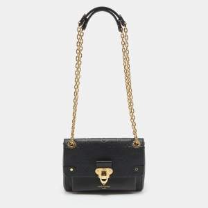 Pre Owned Louis Vuitton Black Monogram Empreinte Leather Vavin BB Bag