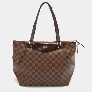 Pre Owned Louis Vuitton Damier Ebene Canvas and Leather Westminister GM Bag