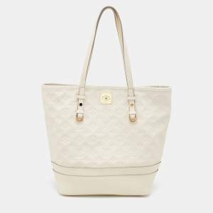 Pre Owned Louis Vuitton Neige Monogram Empreinte Leather Citadine PM Bag