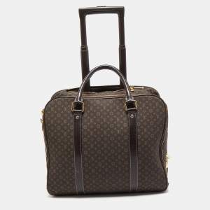 مملوكة مسبقًا Louis Vuitton Fusain Monogram Idylle Fabric Epopee Rolling Luggage
