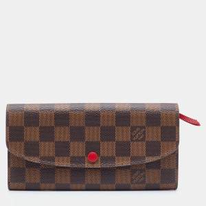 Louis Vuitton Damier Ebene Canvas Emilie Wallet
