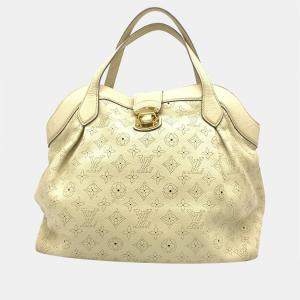 Louis Vuitton Beige  Monogram Mahina Leather Cirrus PM Bag