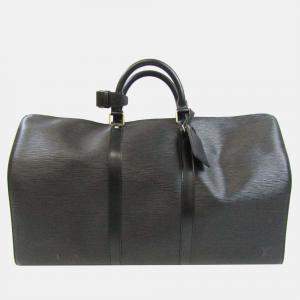 Pre Owned Louis Vuitton Black Epi Leather Keepall 50 Duffel Bag