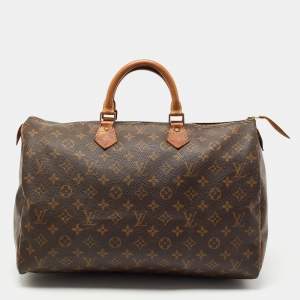 Pre Owned Louis Vuitton Monogram Canvas Speedy 40 Bag